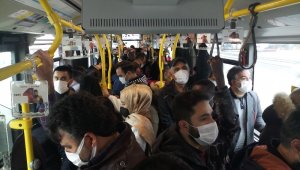 Metrobüslerde korkutan yoğunluk