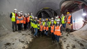 Narlıdere Metrosunda ilk tünel tamam