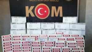 Nazilli'de kaçak içki ve sigara operasyonu