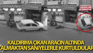 Otomobil işyerine daldı