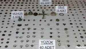 Roma ve Bizans dönemine ait tarihi eserler ele geçirildi