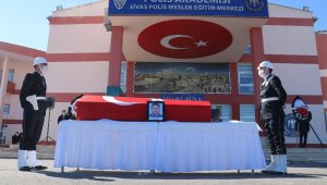 Şehidin kardeşi olan polis memuruna son görev
