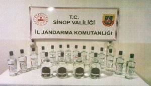 Sinop'ta 24 litre etil alkol ele geçirildi