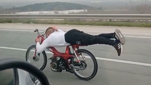 Trafik magandası pes dedirtti