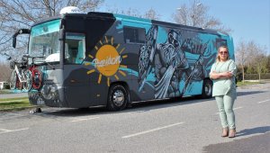 Türkiye'de ilk defa bir kadın otobüs karavan tasarladı