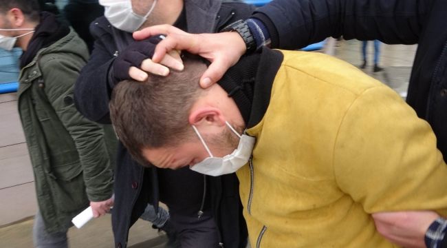 Utanmaza bak! Kendi canı çok tatlı