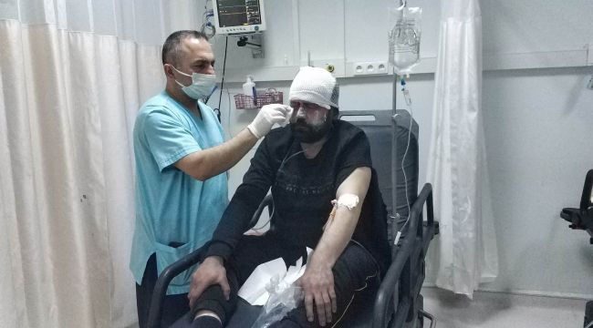 Alevlerin içine daldı, 1.5 yaşındaki çocuğu kurtardı