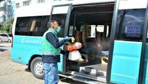 Aliağa'da ortak kullanım alanları dezenfekte ediliyor