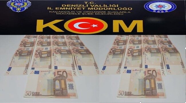 Aydın'da sahte 50 euro ile alışveriş yapan çete yakalandı