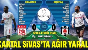 Beşiktaş, Sivas'ta puan bıraktı