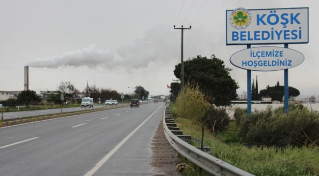 Bu dumanlar ilçeyi rahatsız ediyor