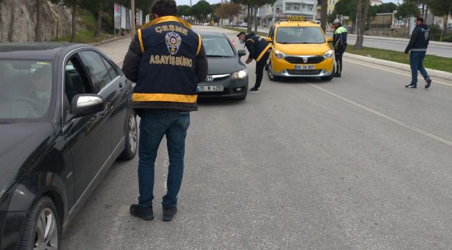 Çeşme'de polis göz açtırmıyor