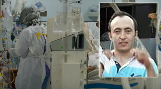 Covid-19 tedavisi gören öğretmen hastanenin 3. katından düştü