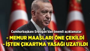 Cumhurbaşkanı Erdoğan'dan önemli açıklamalar