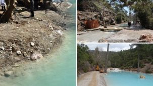 Denizli'nin naylon göletine tepki var!