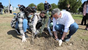 Gaziemirli çocuklar, 200 zeytini toprakla buluşturdu