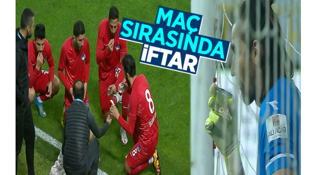 Giresunspor-Keçiörengücü maçında iftar arası