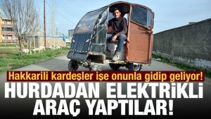 Hurdadan elektrikli araba yaptılar