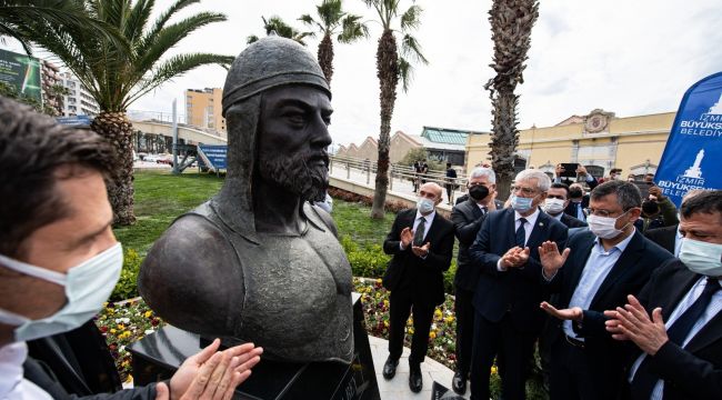 İlk Türk denizcilerinden Çaka Bey'in büstü açıldı