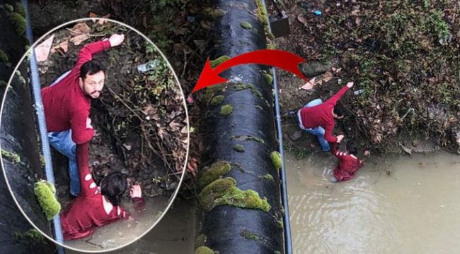 Irmağa atlayan genç kız ölümden böyle kurtarıldı