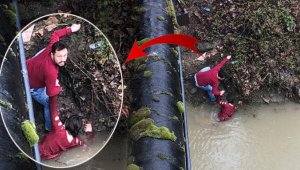 Irmağa atlayan genç kız ölümden böyle kurtarıldı