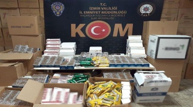 İzmir'de 6 milyon lira değerinde kaçak ürün ele geçirildi