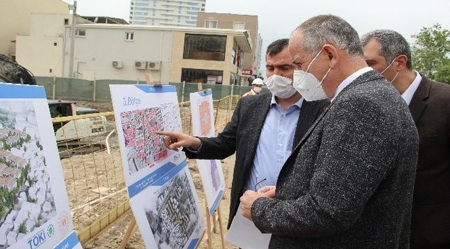 İzmir'deki deprem konutlarının inşası sürüyor