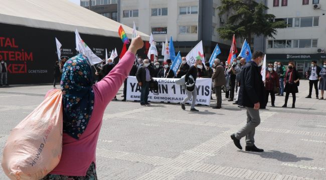 LGBTİ ve HDP'nin 1 Mayıs kutlamasında ilginç anlar