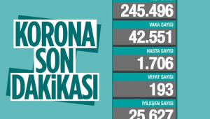 Son 24 saatte korona virüsten 193 kişi hayatını kaybetti