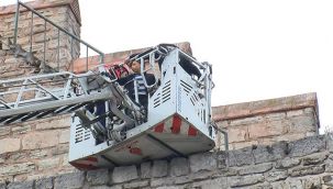 Tarihi surlarda mahsur kaldılar