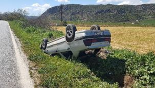 Test sonucunu öğrenmeye giden aile kaza yaptı