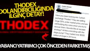 Thodex'teki şüpheli hareketleri yabancı yatırımcı farketmiş
