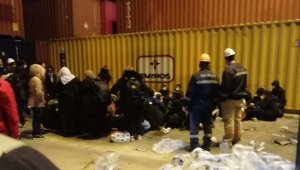 TIR'dan bisküvi yerine göçmen yakalandı