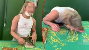 Türbede çekilen görüntüye tepki yağıyor!