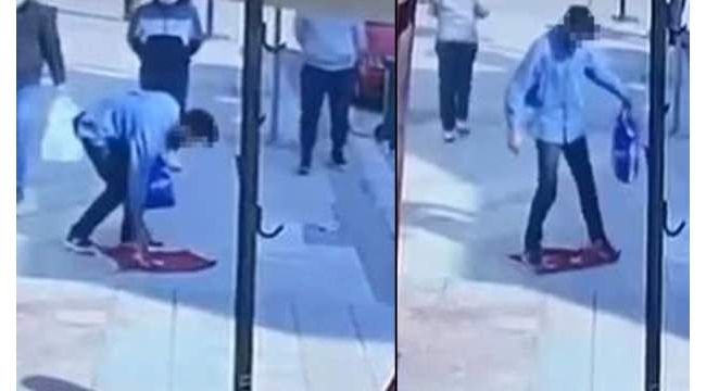 Türk bayrağını yere atıp çiğnedi