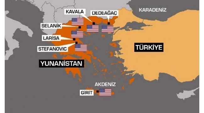 Yunanistan, ABD üsleriyle doldu