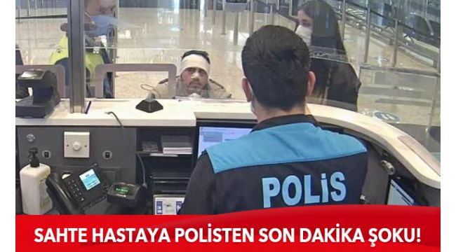 Ameliyatlı hasta kılığında yurtdışına kaçıyordu