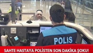 Ameliyatlı hasta kılığında yurtdışına kaçıyordu