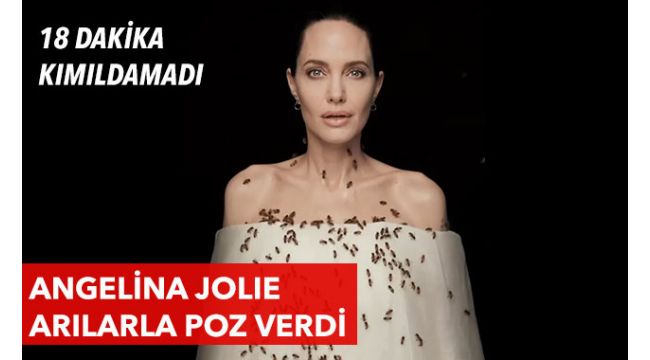 Angelina Jolie hiç kımıldayamadı