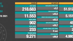 Bugün korona virüsten 233 kişi hayatını kaybetti