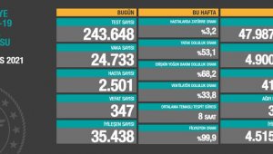 Bugün korona virüsten 347 kişi hayatını kaybetti