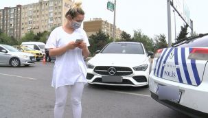 Ceza yazan polisin plakasını aldı, bakın kim çıktı!