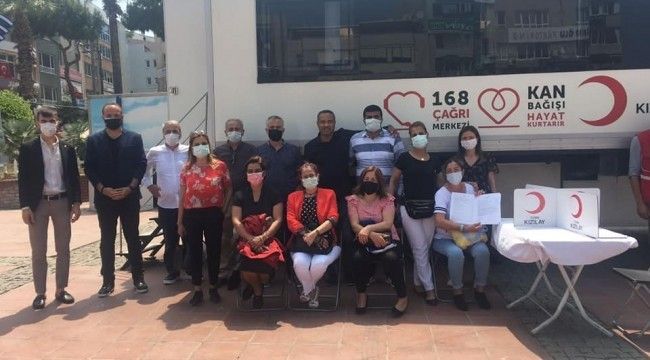 CHP Aliağa'dan kan bağışına destek