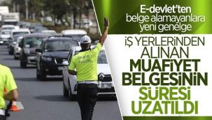 Elle doldurulan çalışma izni belgesinin süresi uzatıldı