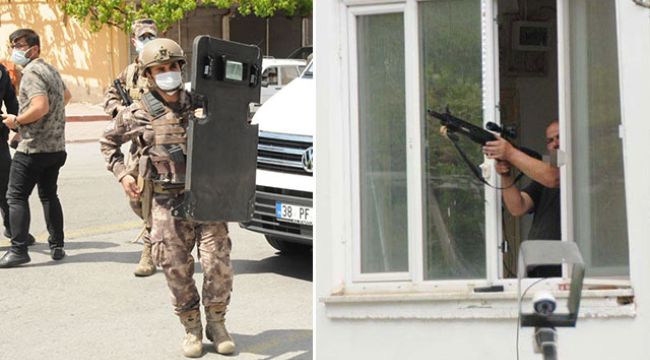 Etrafa rastgele ateş açtı