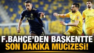Fenerbahçe uzatmada zirveye tutundu