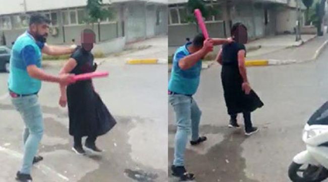 Karısını taciz ettiği iddiasıyla etek giydirip gezdirdi