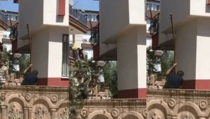 Kiracısına kızdı, 2 metrelik sopa ile saldırdı