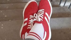 Kırmızı beyaz ayakkabı ve çorap giyen kadına 7 bin 500 lira ceza