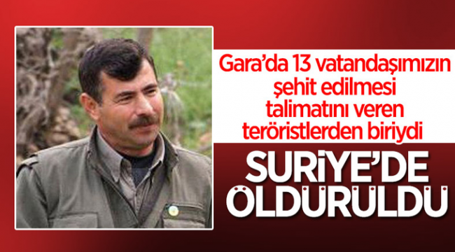 MİT operasyonu! O terörist öldürüldü